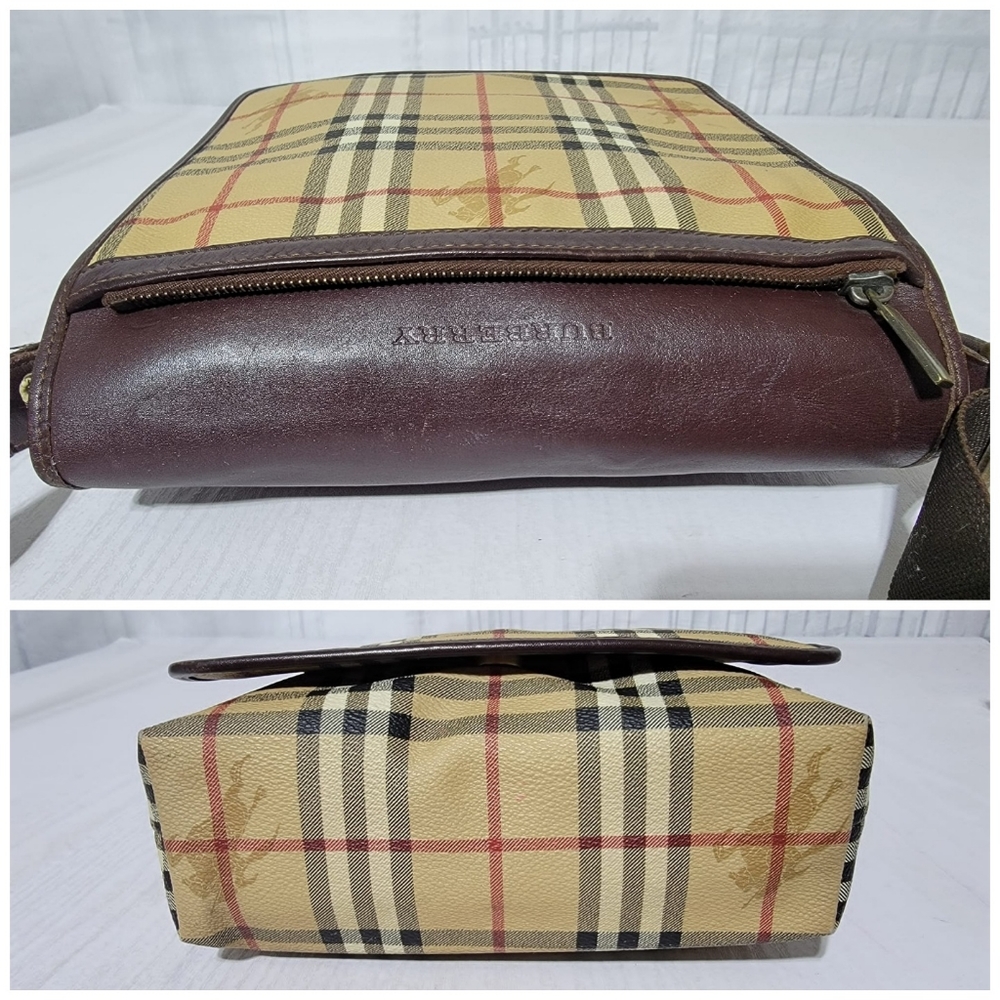 Burberry Haymarket Check Flap Crossbody Bag - Picture 8 of 14